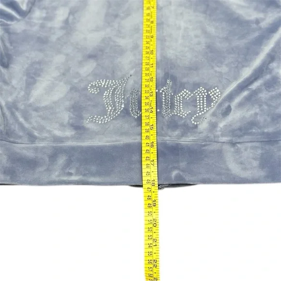 Juicy Couture full zip-up hoodie in powder blue - Picture 5 of 5